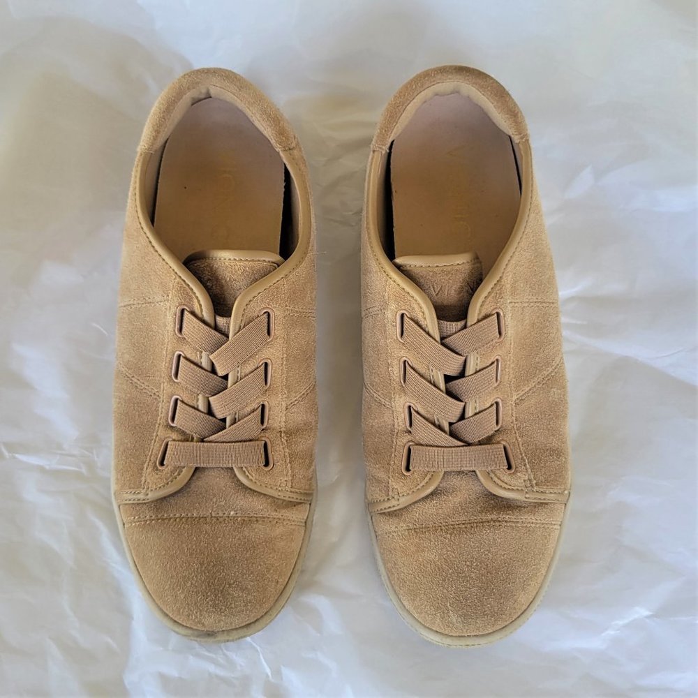 VIONIC Jean Beige Suede Slip on Sneakers Comfort Shoes 7